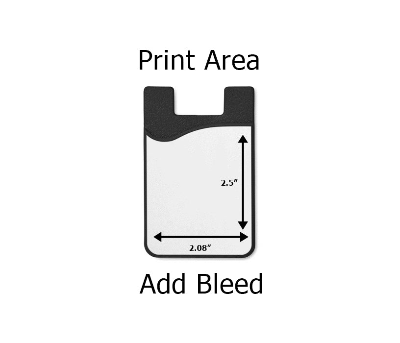 Pearl Coating™ Sublimation Black Silicone Card Holder - Pack of 20 - Joto Imaging Supplies Canada